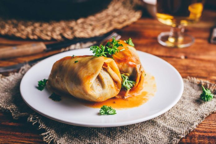 Tradycyjne gołąbki z mięsem